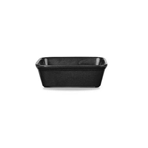 Churchill Black Rectangular Pie Dish 21.1oz/600ml - Coffeecups.co.uk