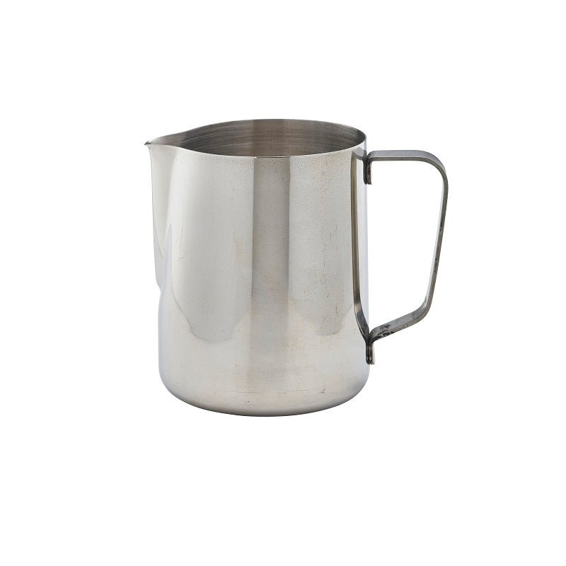 GenWare Stainless Steel Conical Jug 900ml/32oz - Coffeecups.co.uk
