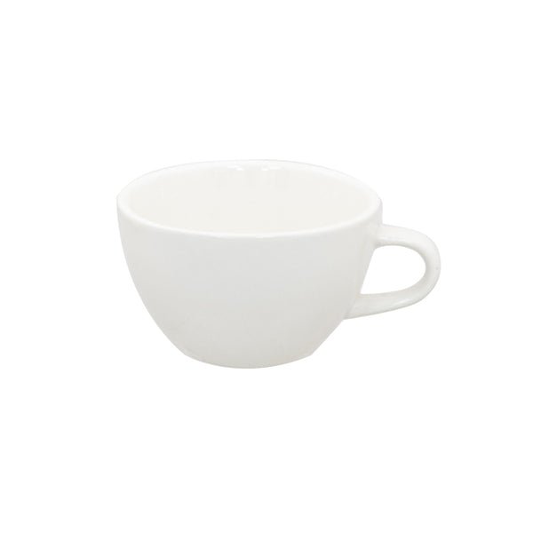 Superwhite Café Porcelain Bowl Shaped Cup 16oz/340ml - Coffeecups.co.uk