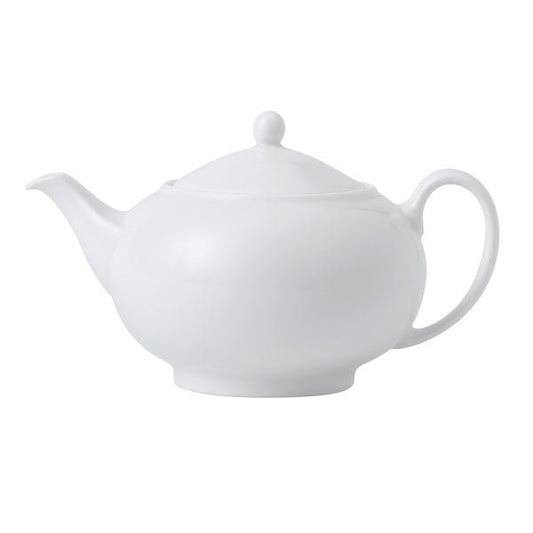 Wedgwood Connaught Bone China White 146 Large Teapot 28oz - Coffeecups.co.uk