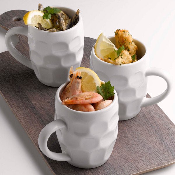 Ceramic Dimple Beer Mug 12oz/340ml - Coffeecups.co.uk