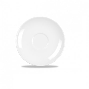 Churchill Alchemy White Coupe Tea Saucer 15.3cm/6" - Coffeecups.co.uk