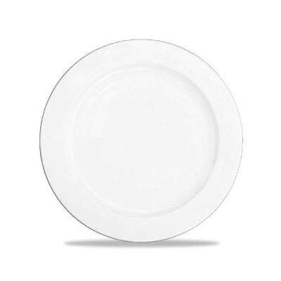 Churchill Alchemy White Rimmed Plate 23cm/9.1" - Coffeecups.co.uk