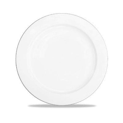 Churchill Alchemy White Rimmed Plate 25cm/9.8" - Coffeecups.co.uk