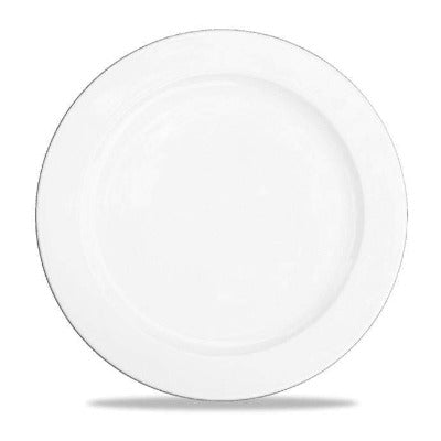 Churchill Alchemy White Rimmed Plate 27cm/10.6" - Coffeecups.co.uk