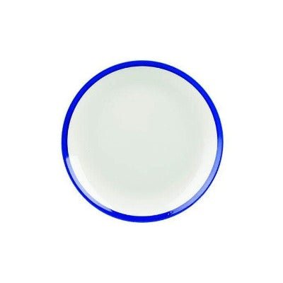 Churchill Retro Blue Coupe Plate 16.5cm/6.5" - Coffeecups.co.uk