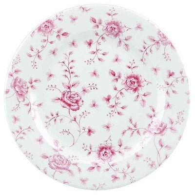 Churchill Vintage Cranberry Rose Chintz Plate 30.5cm/12" - Coffeecups.co.uk