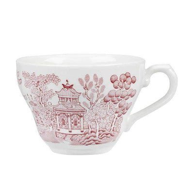 Churchill Vintage Cranberry Willow Georgian Teacup 7oz/200ml - Coffeecups.co.uk