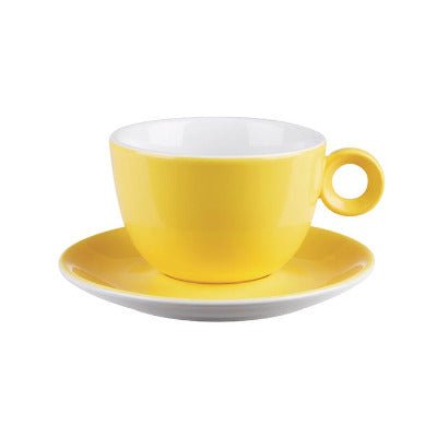 Costa Verde Cafe Cappuccino Saucers 16cm (Fits 8oz & 12oz Cups) - Coffeecups.co.uk