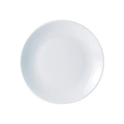 Porcelite Coupe Plate 24cm/9.4" - Coffeecups.co.uk