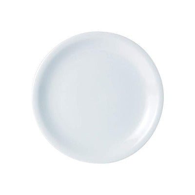 Porcelite Narrow Rim Plate 24cm/9.4" - Coffeecups.co.uk