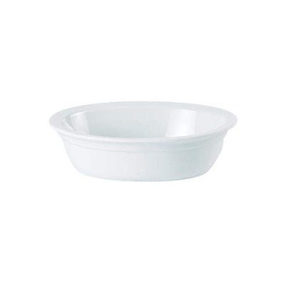 Porcelite Oval Pie Dish 18cm/7.1" - Coffeecups.co.uk