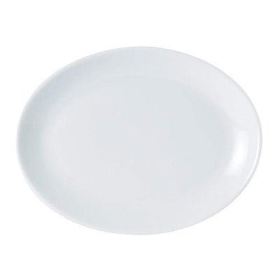 Porcelite Oval Plate 30cm/11.8" - Coffeecups.co.uk