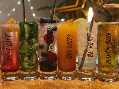 Yorkshire Slang Glasses 220ml - Boxed (Set of 6) - Coffeecups.co.uk