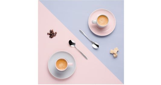 CAFÉ CONCEPT 300ML FLAT WHITE CUP & SAUCER - Coffeecups.co.uk