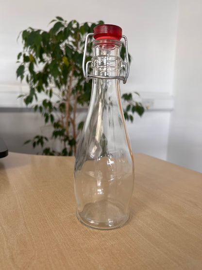 Borgonovo Indro clip top bottle with red lid 335ml
