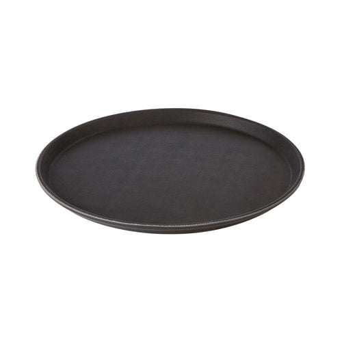 Black Round Non-Slip Tray 35.5cm - Coffeecups.co.uk