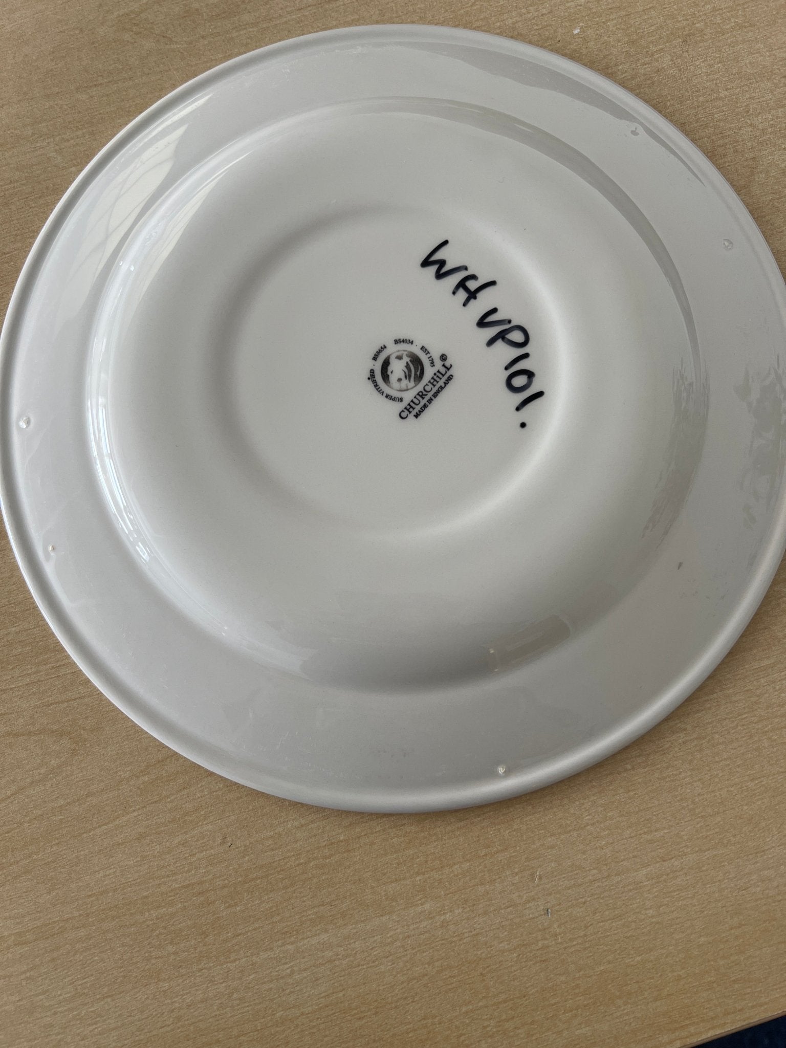 Churchill Profile White Plate 26.1cm/10.25" - Coffeecups.co.uk