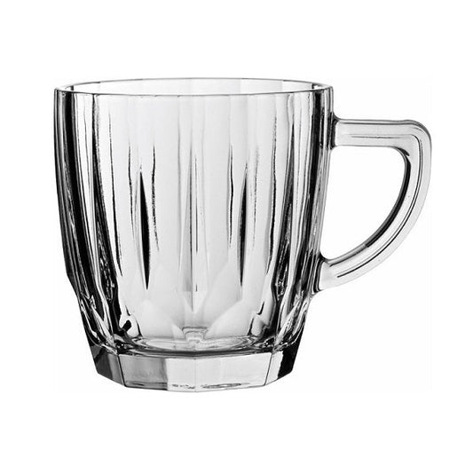 Diamond Glass Punch Mug 8.75oz/250ml - Coffeecups.co.uk