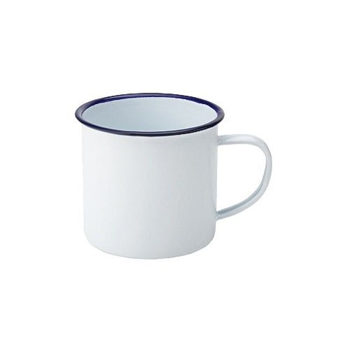 Eagle Enamel Blue Rim Mug 13.5oz/380ml - Coffeecups.co.uk