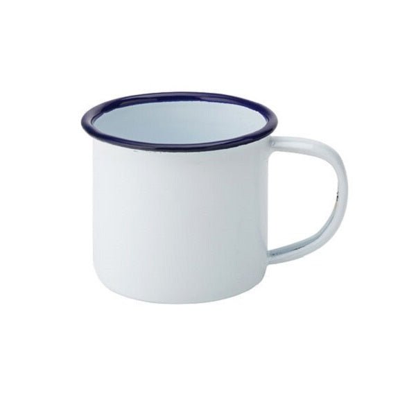 Eagle Enamel Blue Rim Mug 5.5oz/155ml - Coffeecups.co.uk