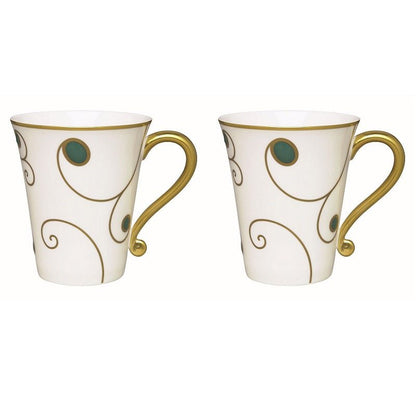 Elia Jewel 2 Piece Fine Bone China Mug Set - Coffeecups.co.uk