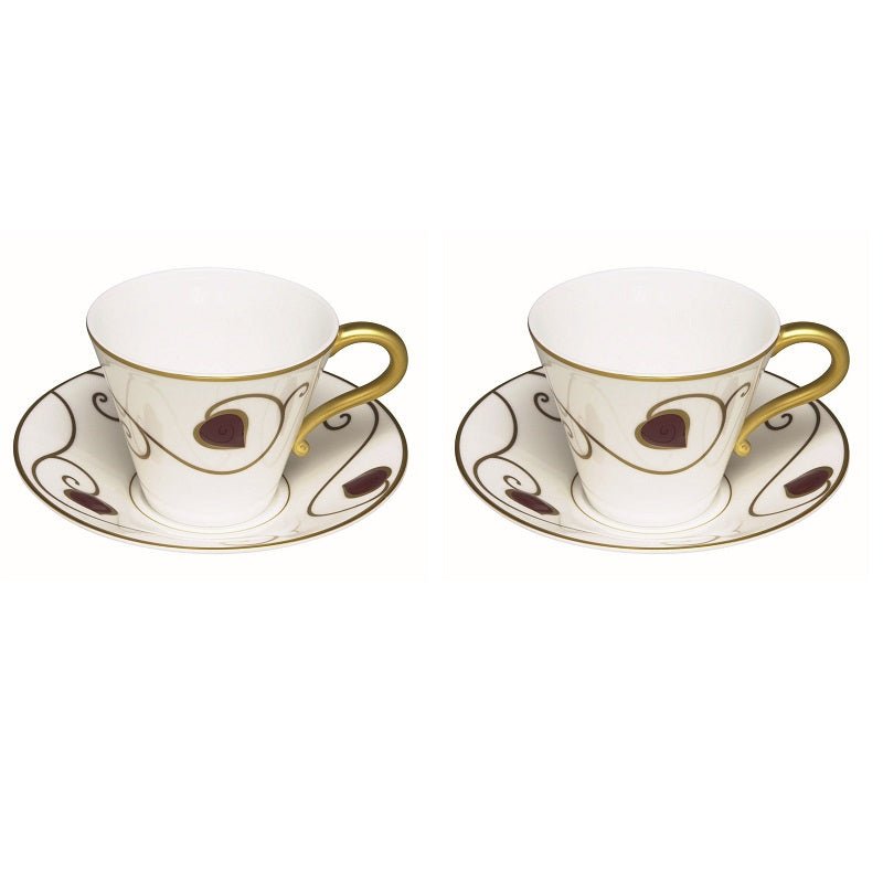 Elia Jewel Fine Bone China Tea Sets (2 Teacups & 2 Saucers) - Coffeecups.co.uk