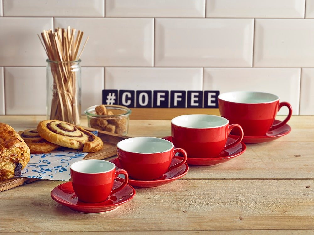 GenWare Colours Flat White Cups 6oz/170ml - Coffeecups.co.uk