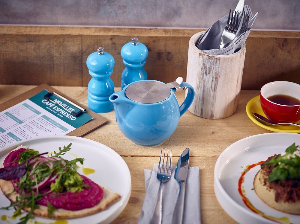 GenWare Colours Teapots w. Stainless Steel Lid & Infuser 17.6oz/500ml - Coffeecups.co.uk