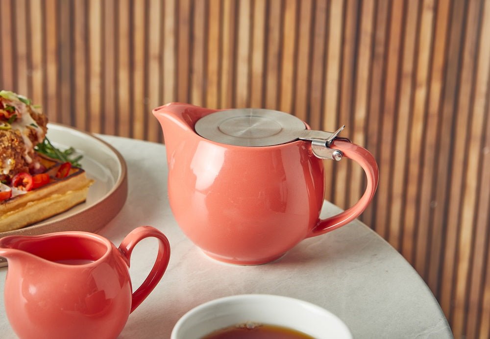 GenWare Colours Teapots w. Stainless Steel Lid & Infuser 17.6oz/500ml - Coffeecups.co.uk