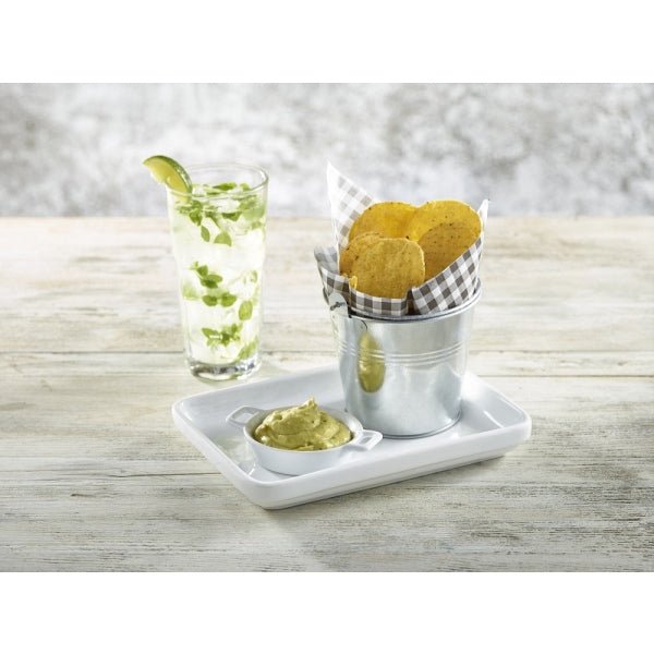 GenWare Galvanised Steel Serving Bucket 8.5cm/3.3" - Coffeecups.co.uk