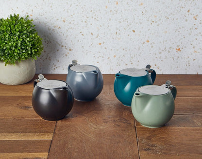 GenWare Matt Teapots w. Stainless Steel Lid & Infuser 17.6oz/500ml - Coffeecups.co.uk