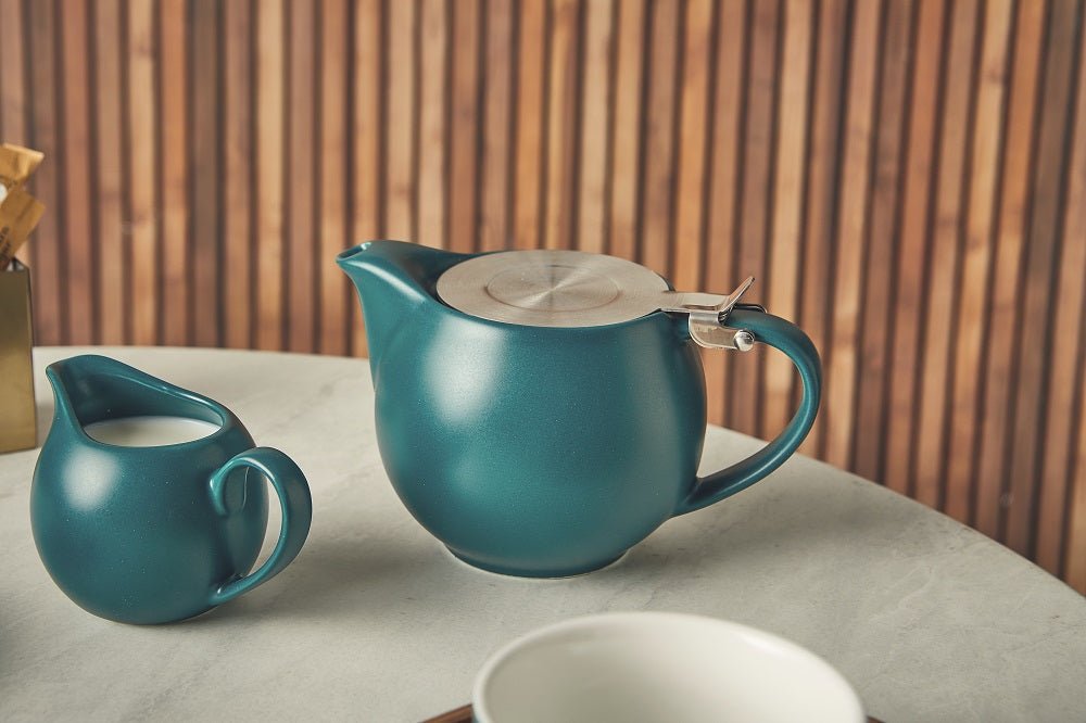 GenWare Matt Teapots w. Stainless Steel Lid & Infuser 17.6oz/500ml - Coffeecups.co.uk