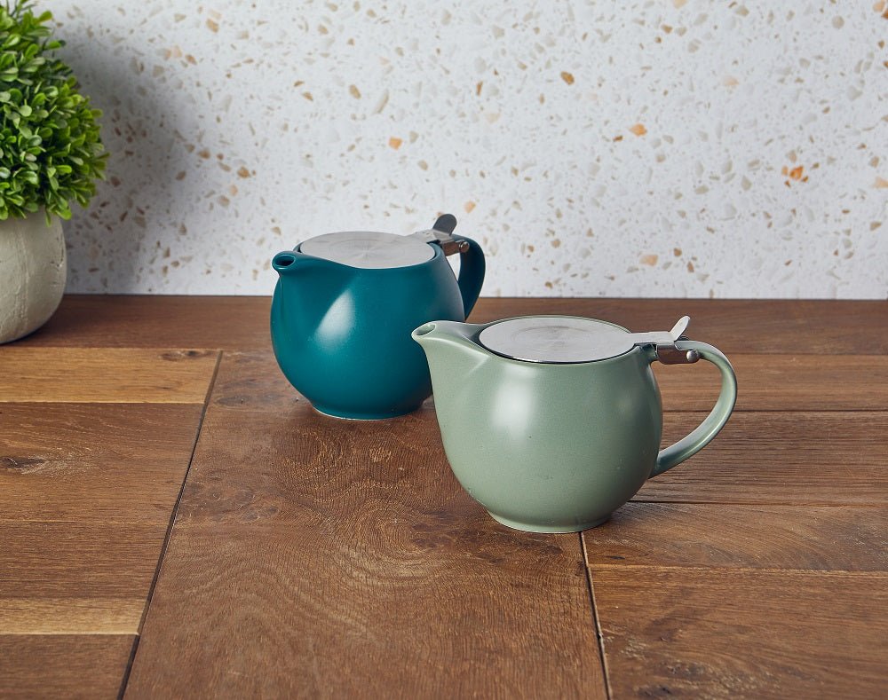 GenWare Matt Teapots w. Stainless Steel Lid & Infuser 17.6oz/500ml - Coffeecups.co.uk