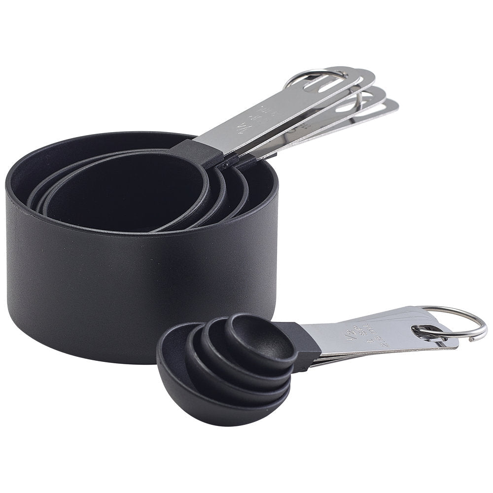 Genware Measuring Cups and Spoons 8 piece Set - Coffeecups.co.uk