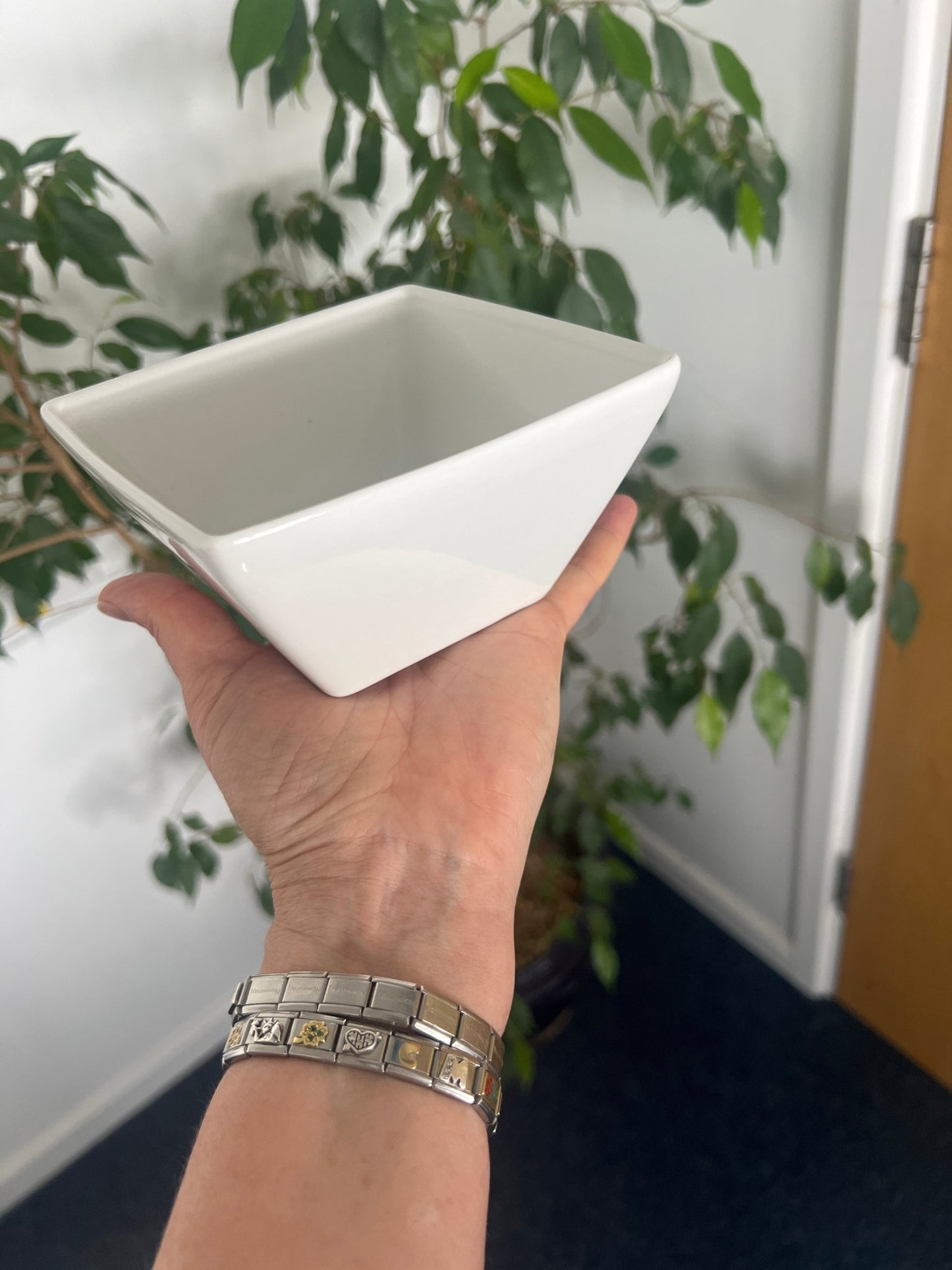 GenWare Porcelain Square Bowl 12.8cm/ 5" - Coffeecups.co.uk