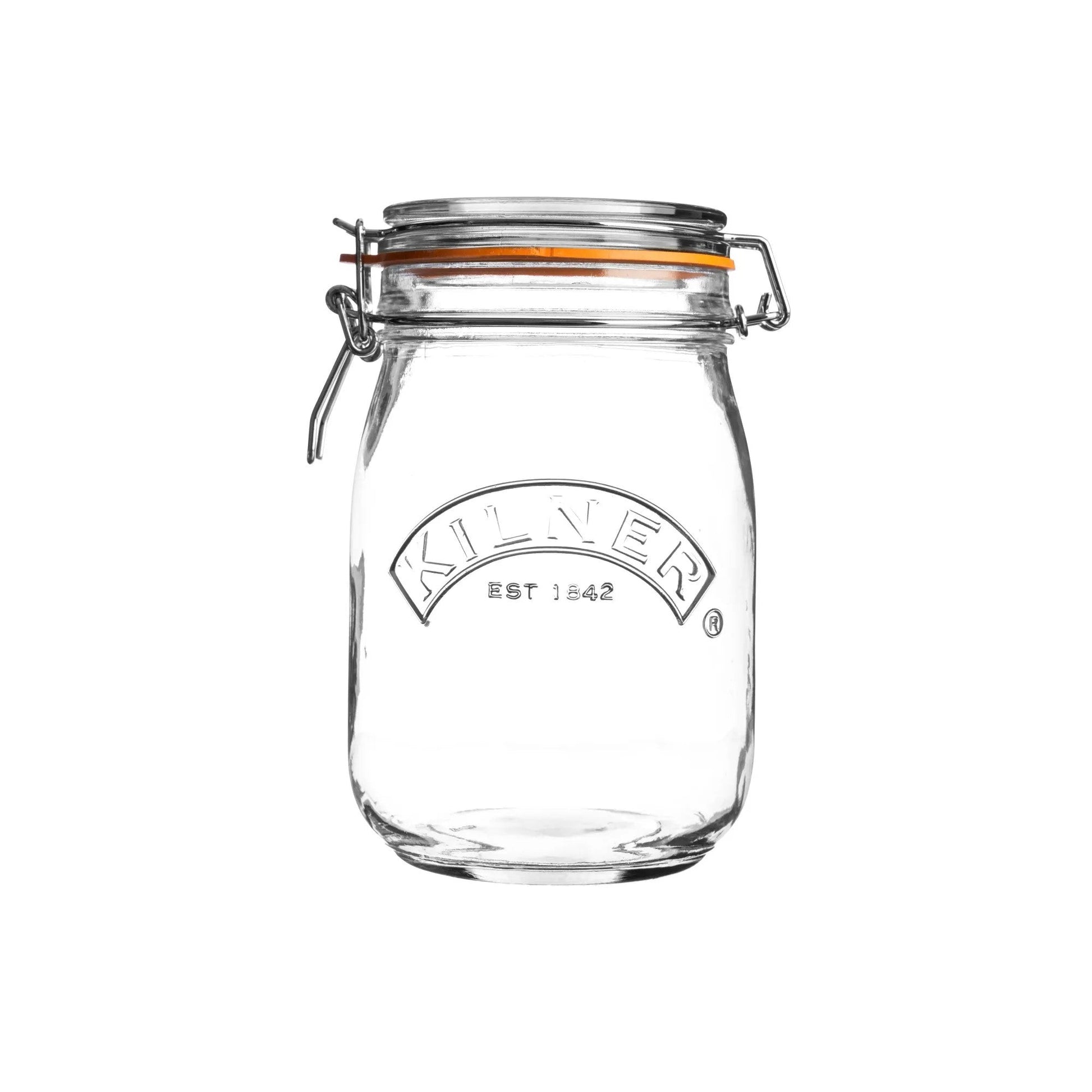 Kilner Clip Top Round Jar 1 Litre - Coffeecups.co.uk