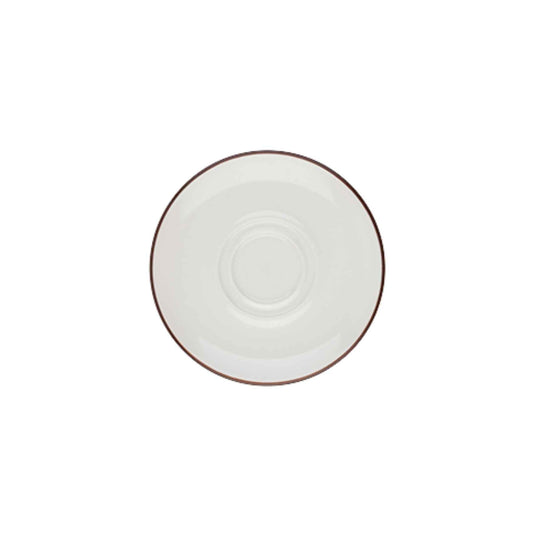Modest Double Well Saucer 16cm / 6.25" - Coffeecups.co.uk