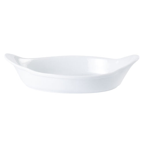 Porcelite Oval Eared Dish 22cm/8.75" - Coffeecups.co.uk