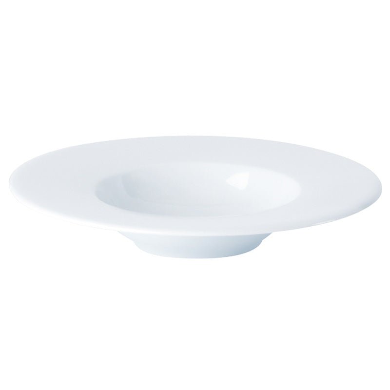 Porcelite Wide Rim Pasta Plate 27cm/10.5″ - Coffeecups.co.uk
