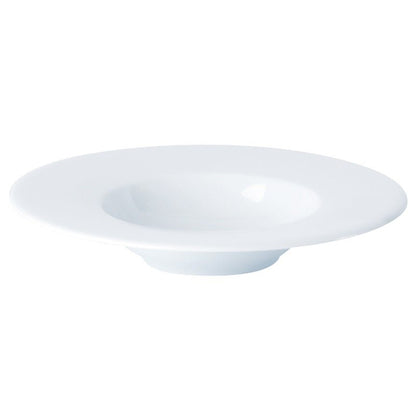 Porcelite Wide Rim Pasta Plate 27cm/10.5″ - Coffeecups.co.uk