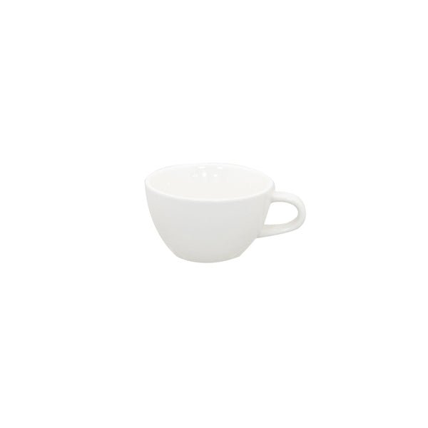 Superwhite Café Porcelain Bowl Shaped Cup 8oz/230ml - Coffeecups.co.uk