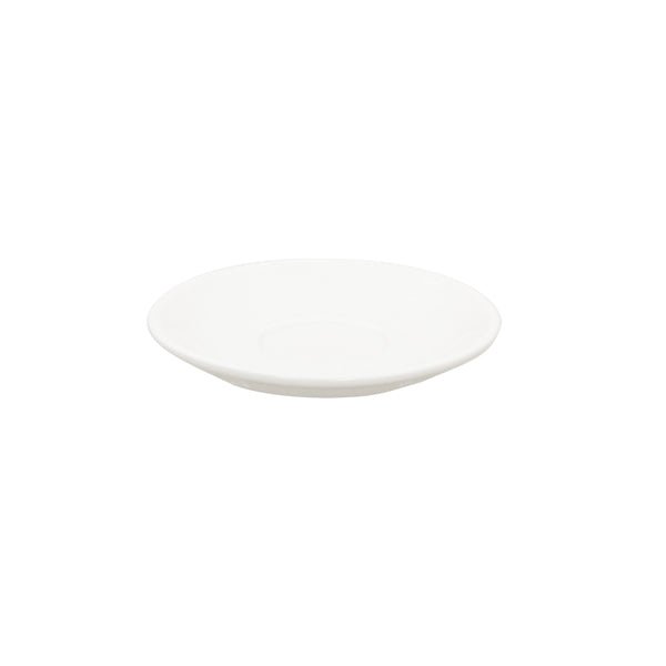 Superwhite Café Porcelain Round Saucer 14cm - Coffeecups.co.uk