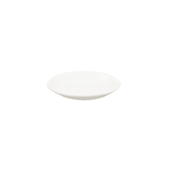Superwhite Café Porcelain Round Saucer 15.5cm - Coffeecups.co.uk