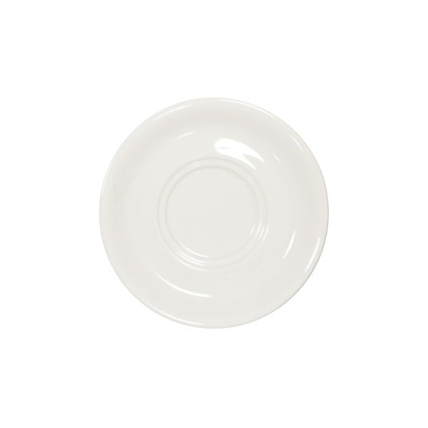 Superwhite Café Porcelain Round Saucer 15.5cm - Coffeecups.co.uk