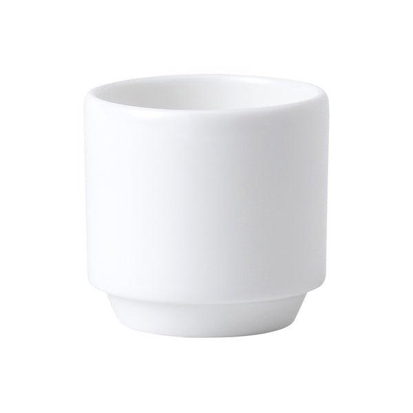 Wedgwood Connaught Bone China White Round Eggcup/Toothpick Pot 4.75cm - Coffeecups.co.uk