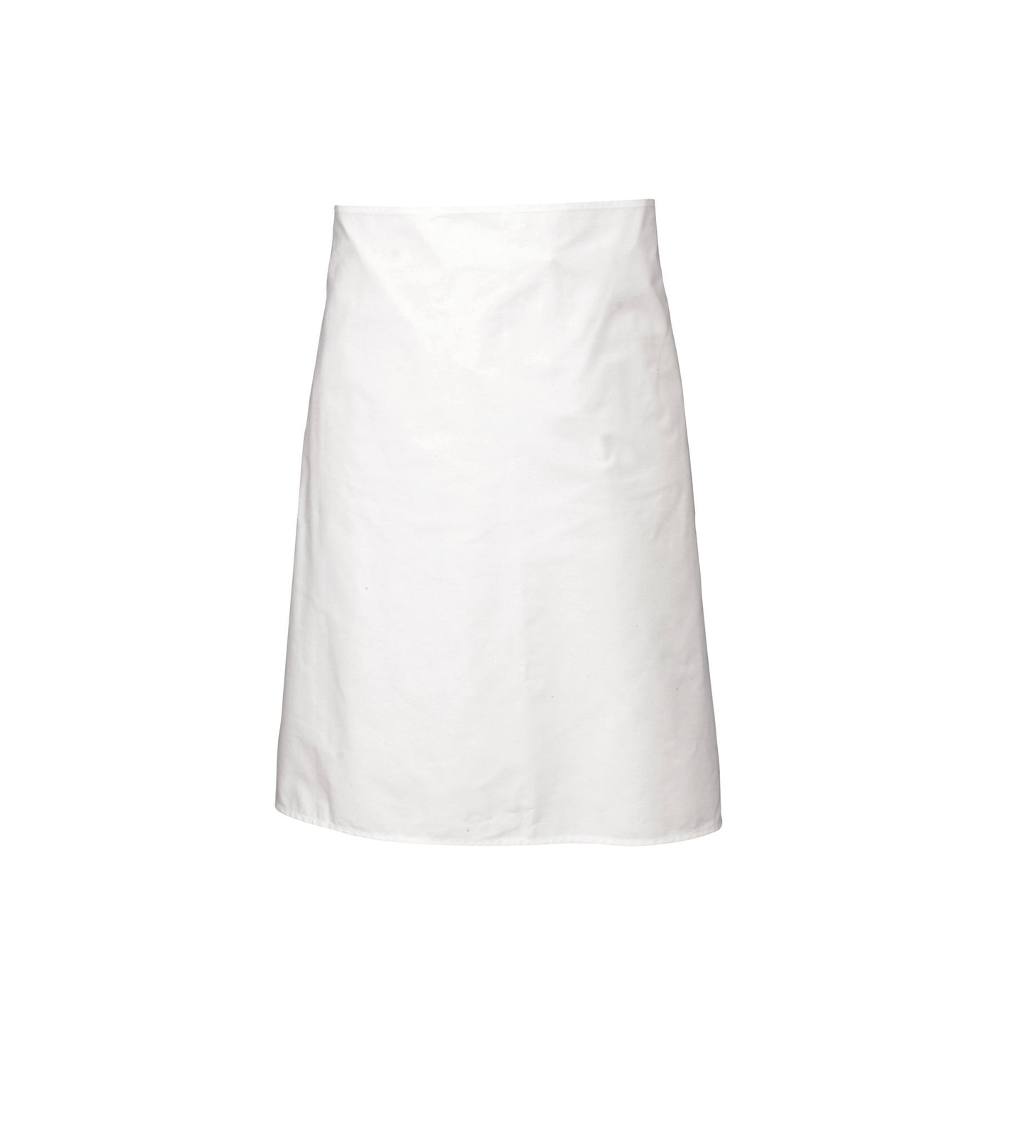 White Waist Apron 90cm X 70cm CLEARANCE WHILST STOCKS LAST - Coffeecups.co.uk