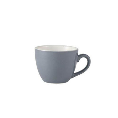 Genware Colours Espresso Cups 3oz coloured porcelain coffee personalised cups grey 312109G