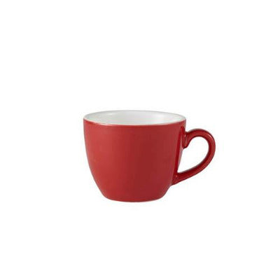 Genware Colours Espresso Cups 3oz coloured porcelain coffee personalised cups red 312109R