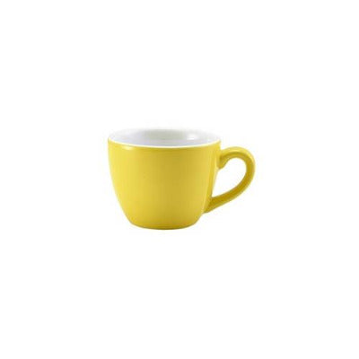 Genware Colours Espresso Cups 3oz coloured porcelain coffee personalised cups yellow 312109Y